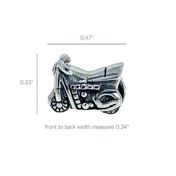 European Charm Bead Motorcycle 925S Fits Pandora - Picture 2 of 6